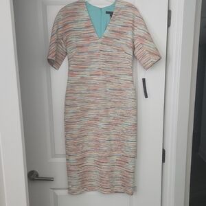 Striped Multicolor Midi Dress